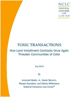 Toxic transactions cover page